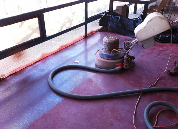 Concrete During Grinding