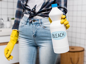 Bleach on Natural stone